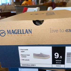 Grey Magellan slip-ons